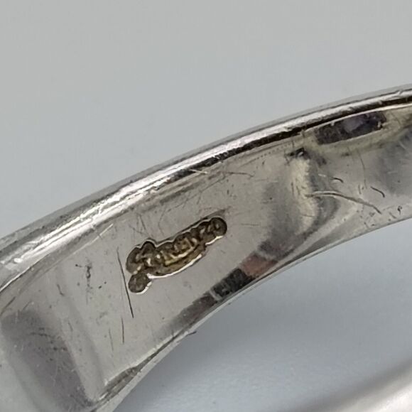 Lorenzo Sterling Silver 925 18K Gold Accent Amethyst Cocktail Ring Sz 7 - Picture 14 of 16